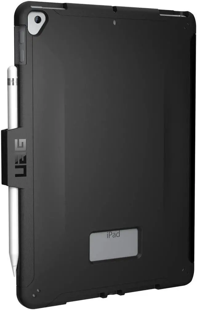 Alt view image 19 of 20 - UAG iPad 10.2-inch (9th Gen, 2021),(8th Gen, 2020) & (7th Gen, 2019) Case, Scout Feather-Light Rugged Military Drop Tested Protective Cover with Apple Pencil Holder, Black