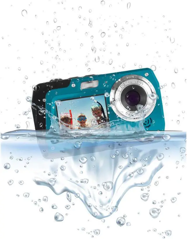Alt view image 5 of 15 - Minolta MN40WP-BL 48.0-Megapixel Waterproof Digital Camera (Blue)