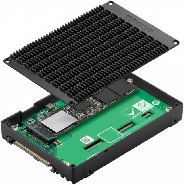Alt view image 6 of 17 - Qnap QDA-UMP4 M.2 2280 to 2.5" U.2 NVMe PCIe 4.0 SSD Adapter
