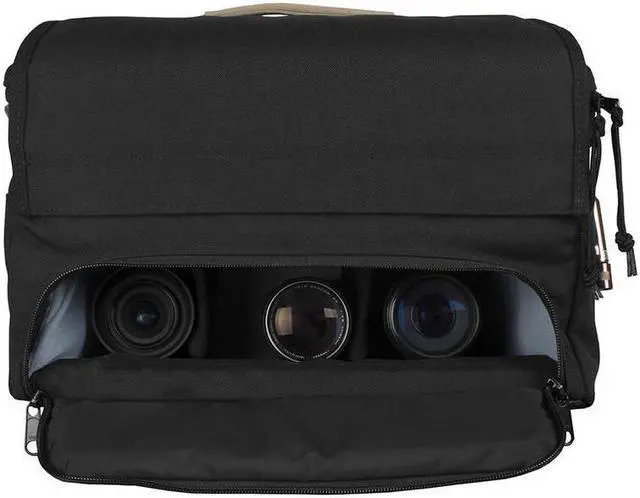 Alt view image 6 of 7 - Porta Brace Large Messenger-Style Case for Panasonic GH5 Camera & Lenses #MS-GH5