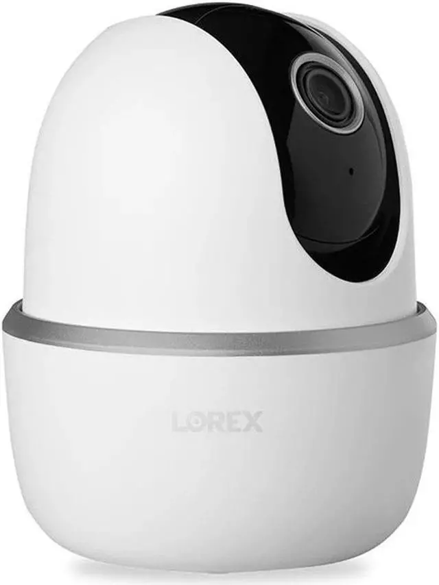 Main image of lorex pan & tilt indoor security camera, wireless 2k wifi camera with person detection, two-way talk and smart home compatibility, 16gb microsd, 1 camera
