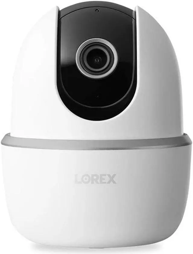 Alt view image 3 of 20 - lorex pan & tilt indoor security camera, wireless 2k wifi camera with person detection, two-way talk and smart home compatibility, 16gb microsd, 1 camera