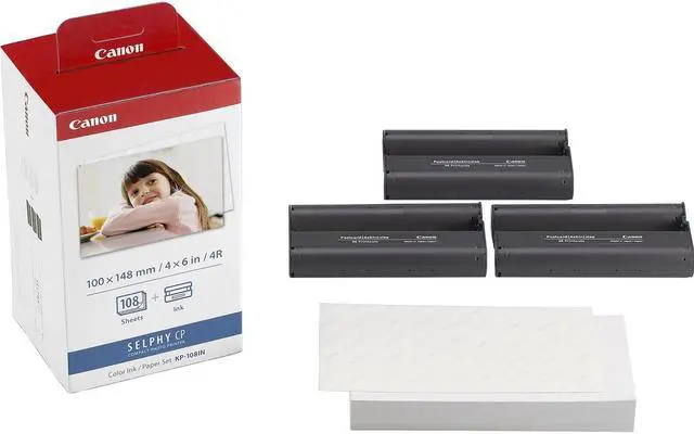 Alt view image 6 of 6 - Canon 3 Pack KP-108IN Color Ink And Paper Set #3115B001 3
