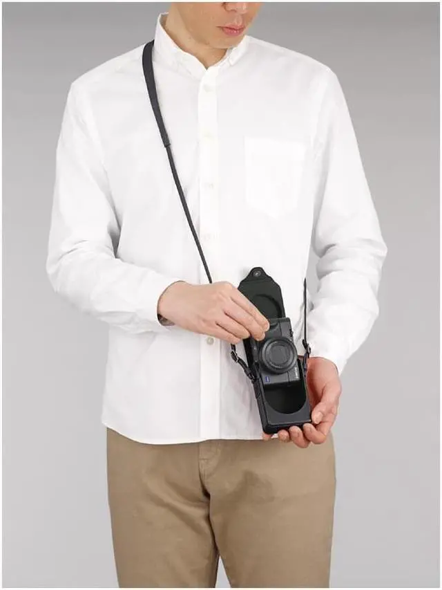 Alt view image 3 of 9 - Sony Vertical Type Soft Carrying Case for Cyber-shot RX100 and RX100II Cameras