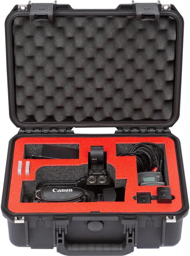 Alt view image 3 of 7 - SKB iSeries 1510-6 Injection Molded Waterproof Case with Custom-Cut Foam for Canon XA11/15/40/45 & Accessories