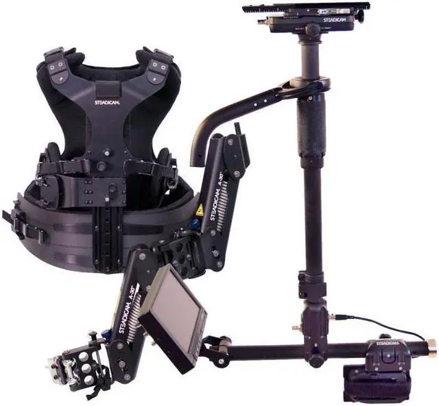 Main image of SteadiCam AERO 30 2-Section Carbon Fiber Sled with 7" 3G-HD/SD/HDMI Monitor, Sony BP-U Battery Mount, A-30 Arm, Zephyr Vest
