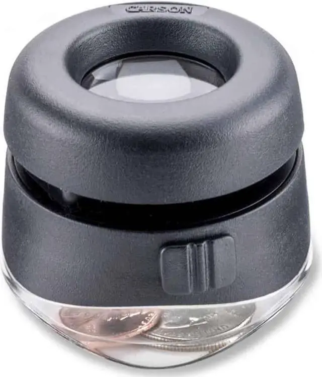 Alt view image 3 of 7 - Carson LH-50 VersaLoupe 10x Power LED Lighted Focusing Loupe Magnifier