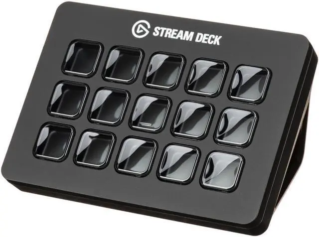 Alt view image 10 of 20 - Elgato Stream Deck MK.2 10GBA9901 Full-size Wired USB Keypad with 15 Customizable LCD keys Model 10GBA9901