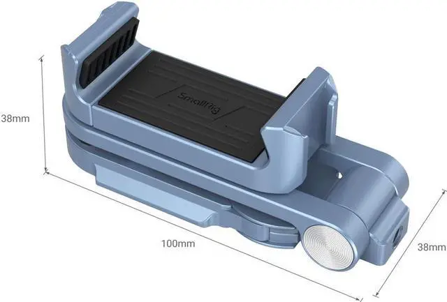 Alt view image 3 of 7 - SmallRig Universal Smartphone Holder, Blue