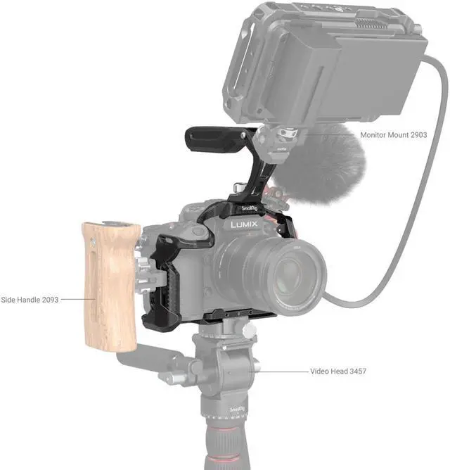 Alt view image 4 of 6 - SmallRig Black Mamba Series Camera Cage Kit for Panasonic LUMIX GH6
