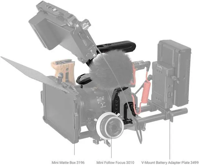 Alt view image 5 of 6 - SmallRig Black Mamba Series Camera Cage Kit for Panasonic LUMIX GH6