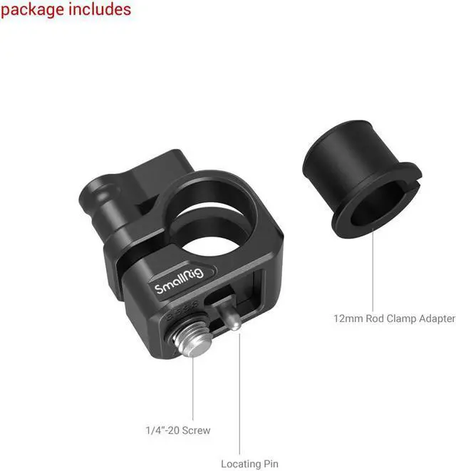 Alt view image 2 of 7 - SmallRig 12mm/15mm Single Rod Clamp