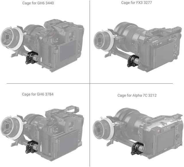 Alt view image 7 of 7 - SmallRig 12mm/15mm Single Rod Clamp