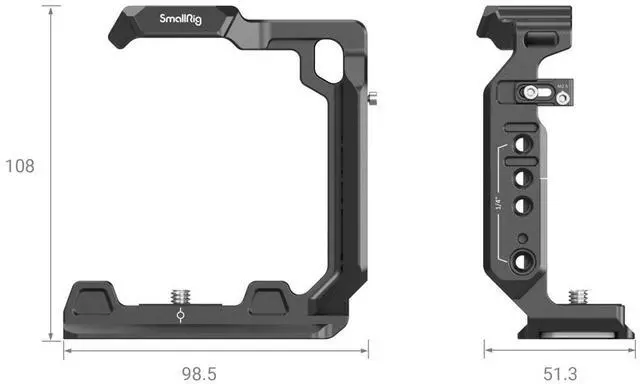 Alt view image 2 of 7 - SmallRig 3639 Half Camera Cage for Sony Alpha 7 IV/Alpha 7S III/Alpha 1/Alpha 7R IV