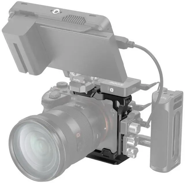 Alt view image 6 of 7 - SmallRig 3639 Half Camera Cage for Sony Alpha 7 IV/Alpha 7S III/Alpha 1/Alpha 7R IV