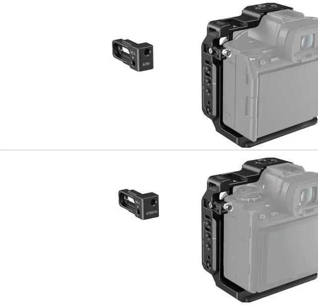Alt view image 5 of 7 - SmallRig 3639 Half Camera Cage for Sony Alpha 7 IV/Alpha 7S III/Alpha 1/Alpha 7R IV