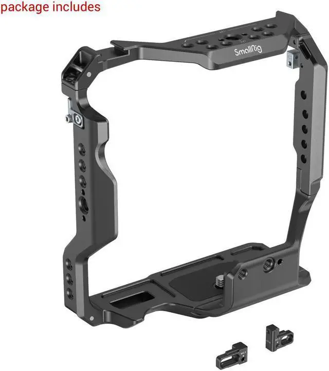 Alt view image 2 of 7 - SmallRig 3594 Full Camera Cage for Sony Alpha 7S III/Alpha 7 IV/Alpha 7R IV/Alpha 1 with VG-C4EM Battery Grip