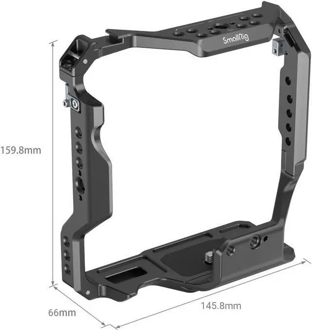 Alt view image 3 of 7 - SmallRig 3594 Full Camera Cage for Sony Alpha 7S III/Alpha 7 IV/Alpha 7R IV/Alpha 1 with VG-C4EM Battery Grip