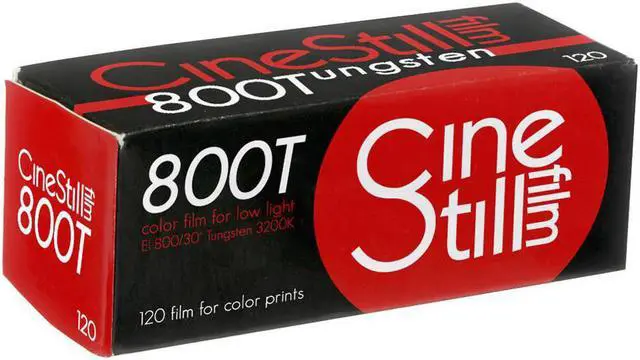 Main image of CineStill 800Tungsten High Speed Color Film, 120mm Format (ISO 800)
