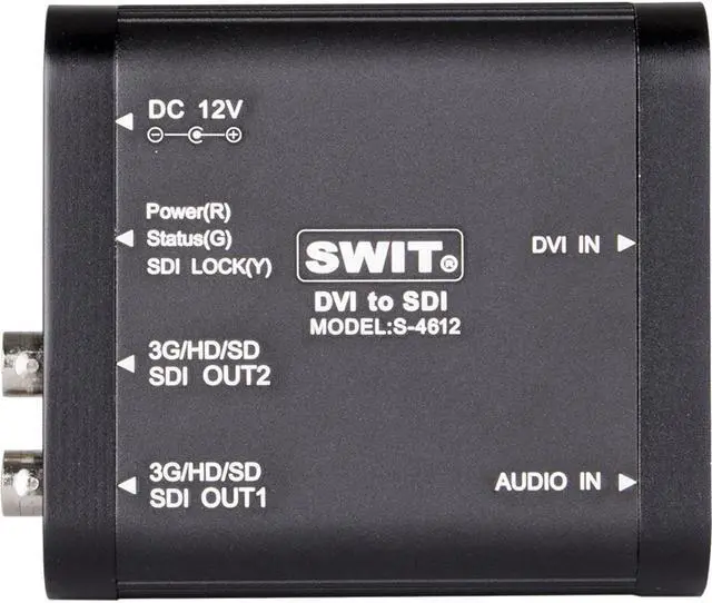 Main image of SWIT Electronics S-4612 DVI to 3G/HD/SD-SDI Converter