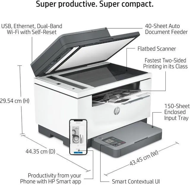 Alt view image 16 of 20 - LaserJet MFP M234sdw Wireless Multifunction Laser Printer Copy/Print/Scan 6GX01FBGJ