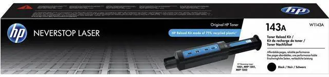 Alt view image 17 of 20 - HP 143A Black Neverstop Toner Reload Kit, W1143A