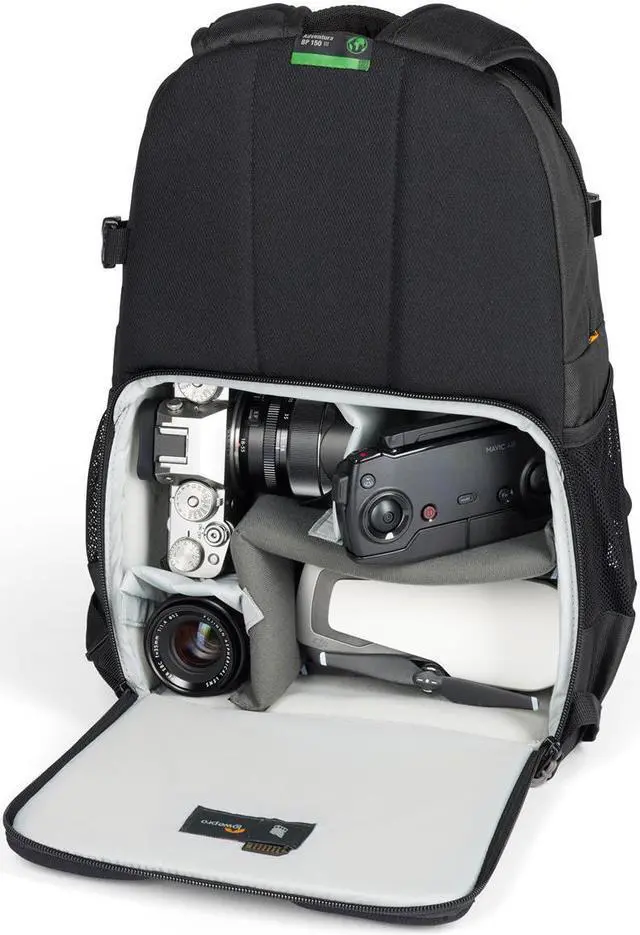 Alt view image 7 of 7 - Lowepro Adventura BP 150 III 11L Camera Backpack, Black #LP37455