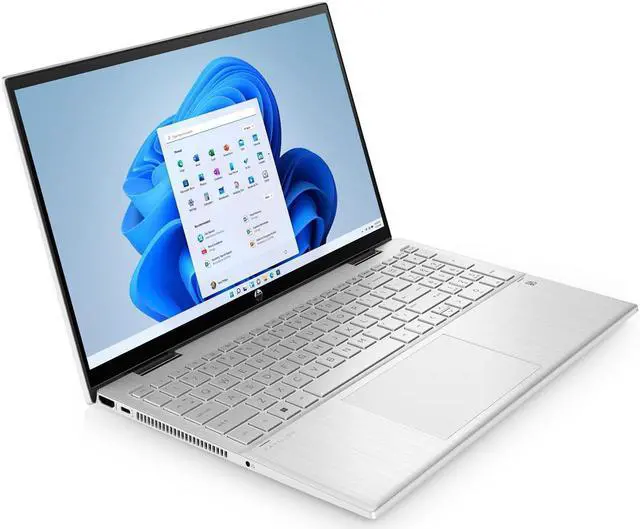 Alt view image 4 of 8 - HP Pavilion x360 15.6" Touchscreen 2-in-1 Laptop Intel Core i5-1235U 12 GB RAM 256 GB SSD Natural Silver