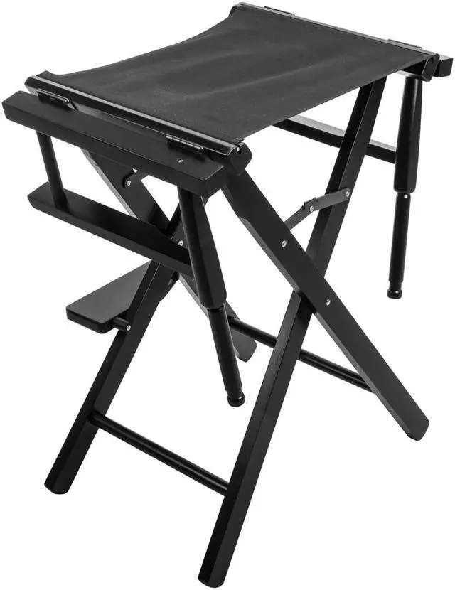 Alt view image 4 of 7 - CLAR DC-30 Film Director's Chair (Black Wood with Black Seat & Back) #CL-X-DC30