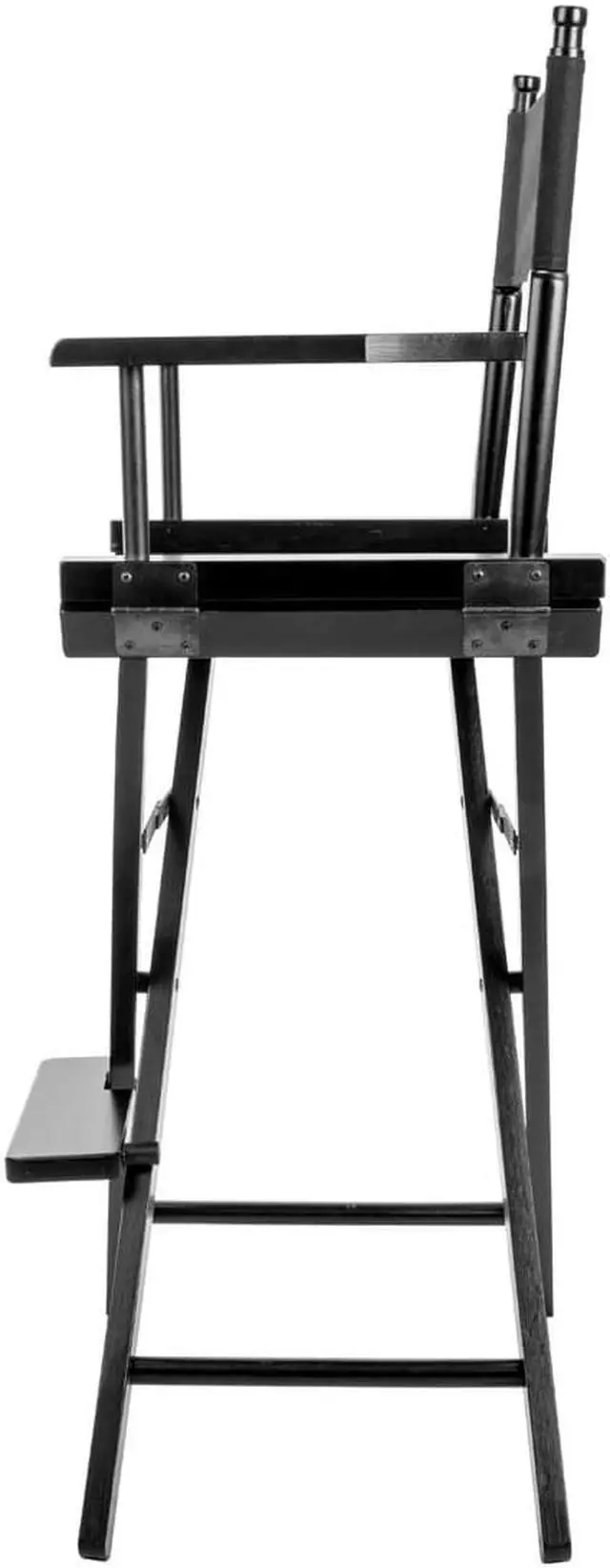 Alt view image 3 of 7 - CLAR DC-30 Film Director's Chair (Black Wood with Black Seat & Back) #CL-X-DC30