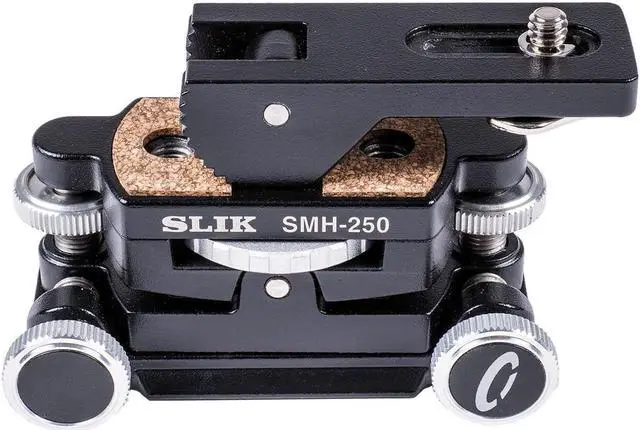 Alt view image 3 of 8 - slik smh-250 micro movement adjust tripod head, black (618-804)