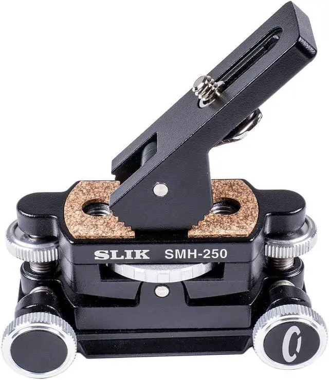 Alt view image 2 of 8 - slik smh-250 micro movement adjust tripod head, black (618-804)