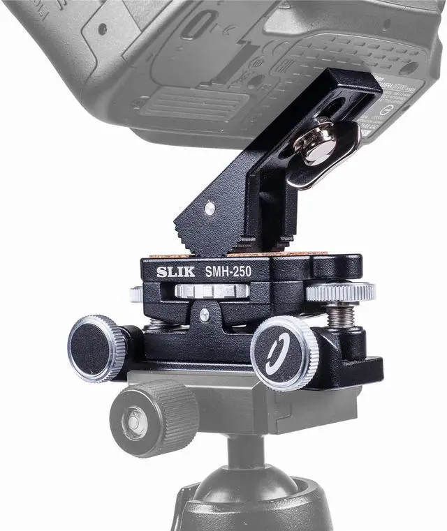 Alt view image 6 of 8 - slik smh-250 micro movement adjust tripod head, black (618-804)