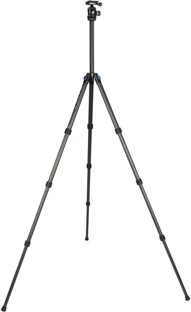 Alt view image 9 of 15 - Sirui Carbon Fiber Tripod Kits with Triangular Column 26LB Load (ST124+K10X)