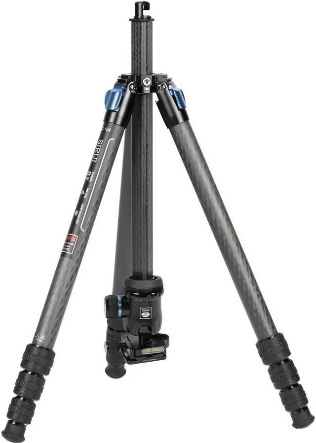 Alt view image 13 of 15 - Sirui Carbon Fiber Tripod Kits with Triangular Column 26LB Load (ST124+K10X)