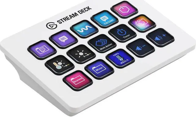 Alt view image 4 of 8 - Elgato Stream Deck MK.2 Keypad with 15 Customizable LCD Keys, White #10GBA9911
