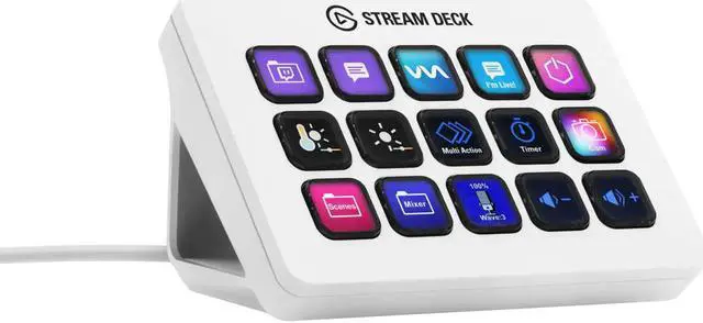 美品 Elgato Stream Deck MK.2 White Elgato Stream Deck MK.2 White – Studio Controller, 15 Macro