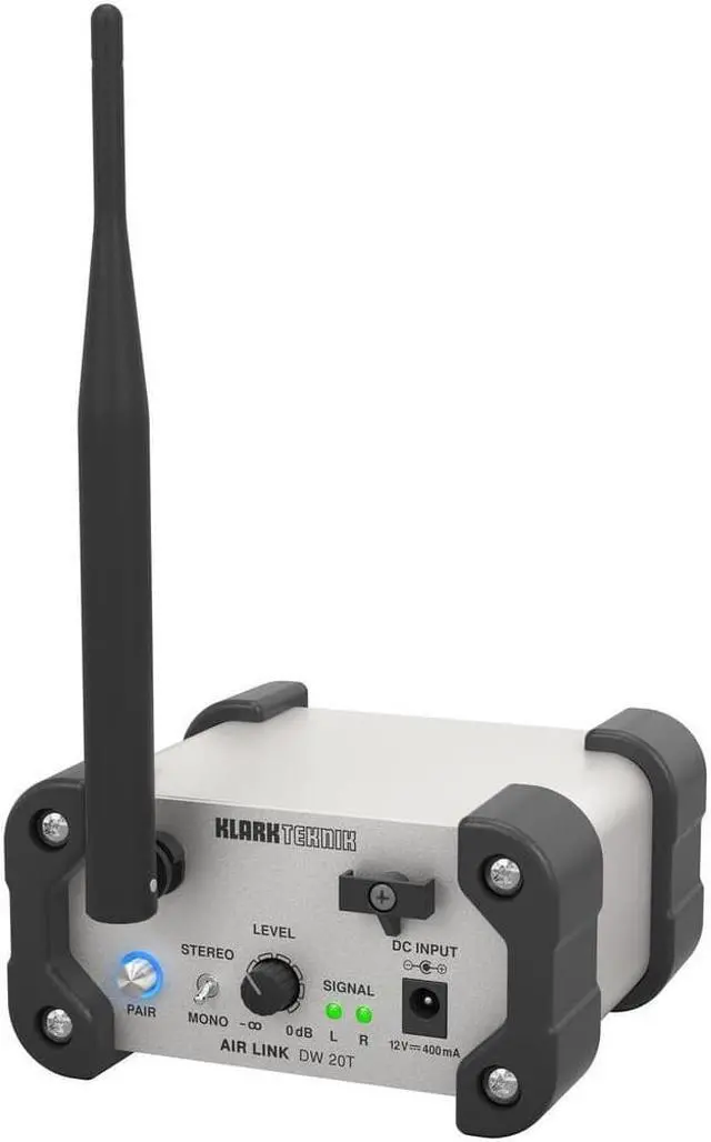 Alt view image 3 of 6 - Klark Teknik AIR LINK DW 20T 2.4 GHz Wireless Stereo Transmitter #000CE10200010
