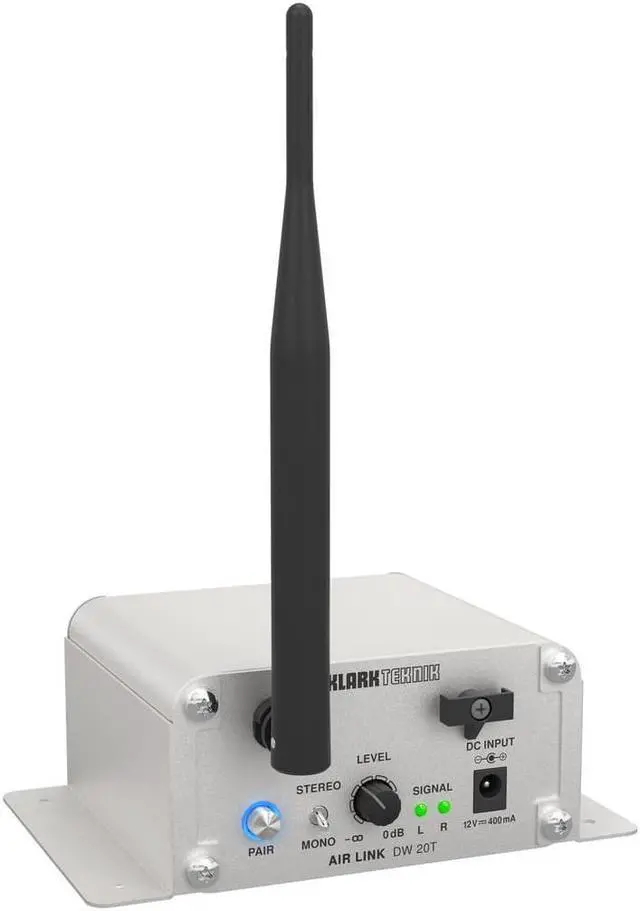 Alt view image 5 of 6 - Klark Teknik AIR LINK DW 20T 2.4 GHz Wireless Stereo Transmitter #000CE10200010