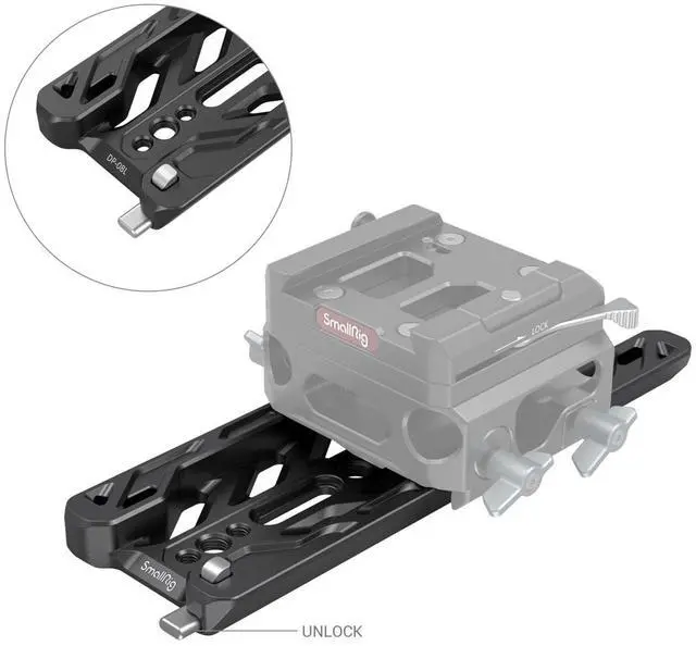 Alt view image 4 of 6 - SmallRig 8" Lightweight ARRI Dovetail Plate