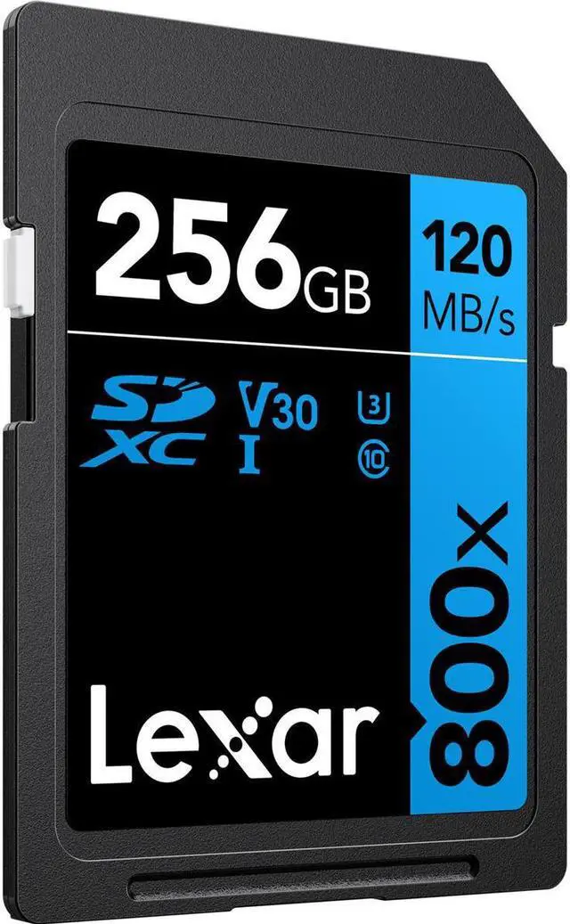 Alt view image 7 of 20 - Lexar BLUE Series 256GB High-Performance SDXC Flash Memory UHS-I U1 Class 10