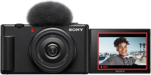Alt view image 9 of 20 - Sony ZV-1F Black Vlog Camera For Content Creators & Vloggers - ZV1F/B