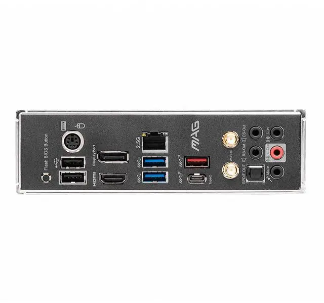 Alt view image 6 of 7 - MSI MAG B550 TOMAHAWK MAX WIFI, AMD B550 ATX AM4, 4 Dimm DDR4, PCIE 4.0, M.2 x 2, USB 3.2 Ports, JRGB JRAINBOW, WIFI 6