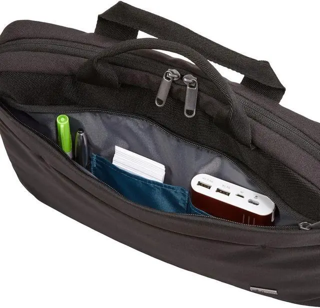 Alt view image 14 of 16 - CASE LOGIC-PERSONAL & PORTABLE 3203986 ADVA114 BLACK ADVANTAGE ATTACHE