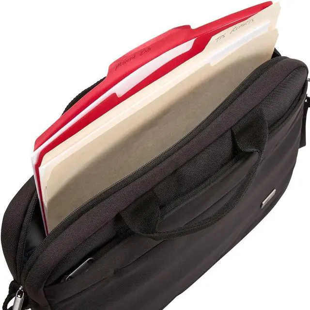 Alt view image 16 of 16 - CASE LOGIC-PERSONAL & PORTABLE 3203986 ADVA114 BLACK ADVANTAGE ATTACHE