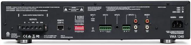 Alt view image 2 of 2 - JBL - VMA1240 - 240w Mixer Amp 120v