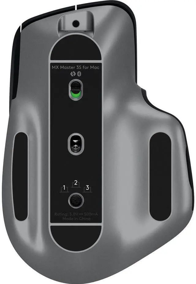 Alt view image 7 of 12 - Logitech MX Master 3S for Mac Wireless Bluetooth Mouse, Ultra-Fast Scrolling, Ergo, 8K DPI, Quiet Clicks, Track on Glass, USB-C, Apple, iPad - Space Grey - With Free Adobe Creative Cloud Subscription