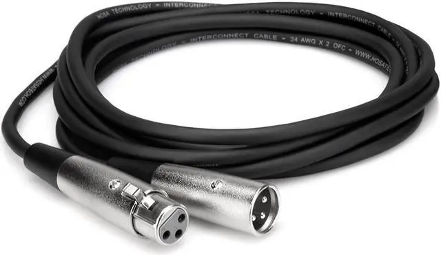 Alt view image 2 of 4 - Hosa Technology 2x Balanced Interconnect XLR3F to XLR3M Cable, 10'/3.04m