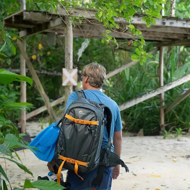 Alt view image 4 of 7 - Lowepro Whistler 350 AW II Camera Backpack (Gray)