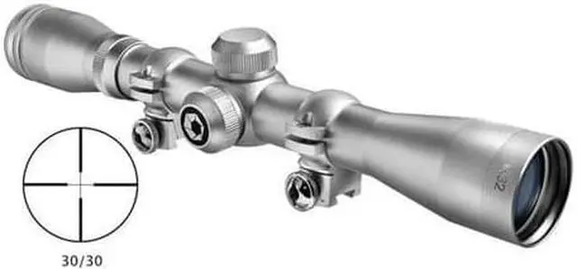 Alt view image 5 of 5 - Barska 4x32 IR Plinker-22 Silver Scope with Rings AC10040